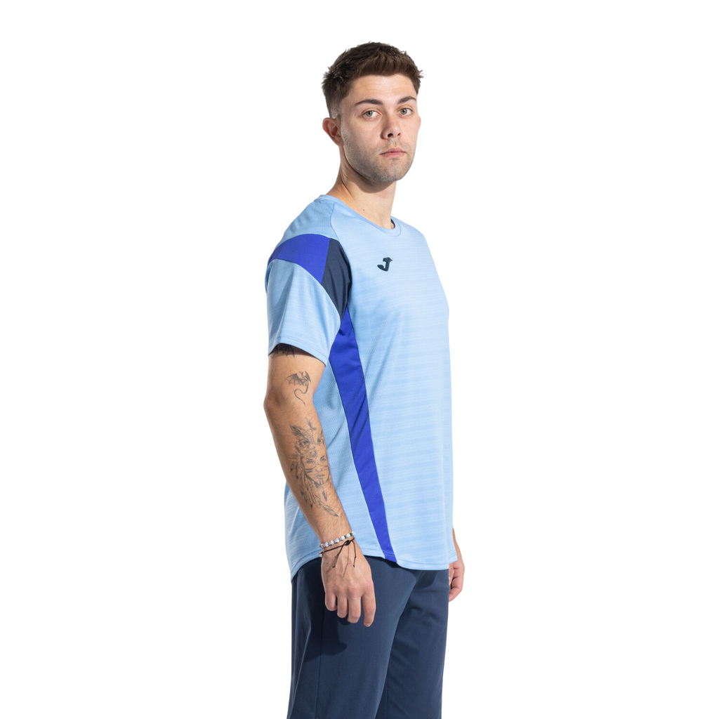 Joma Maglia Tennis Uomo Celeste 104202.383 – T-Shirt Tecnica Tennis-Padel