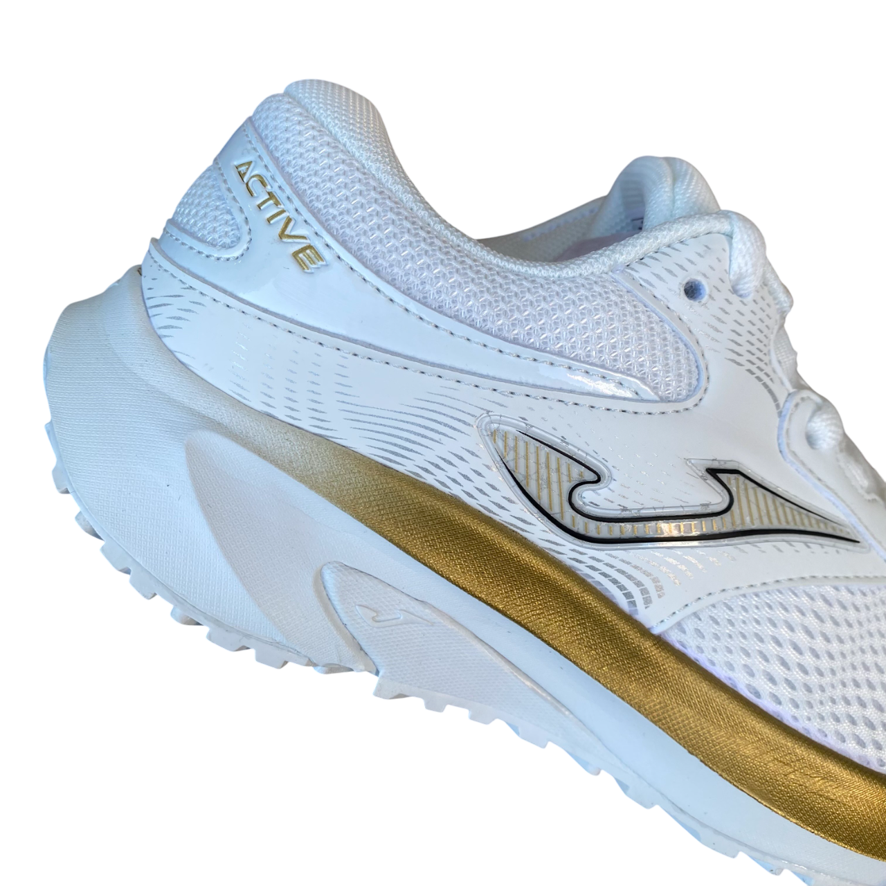 Joma – Scarpa Donna da Corsa RACTLW2502 ACTIVE LADY 2502 Bianco-Oro | Comfort, Ammortizzazione e Stile Moderno