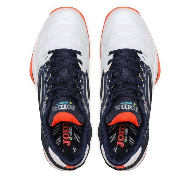 Joma scarpa da tennis da uomo T.Set 2332 blu bianco