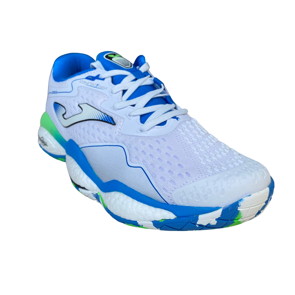 Joma scarpa da Tennis Padel da uomo Break Men 2302 bianco-azzurro