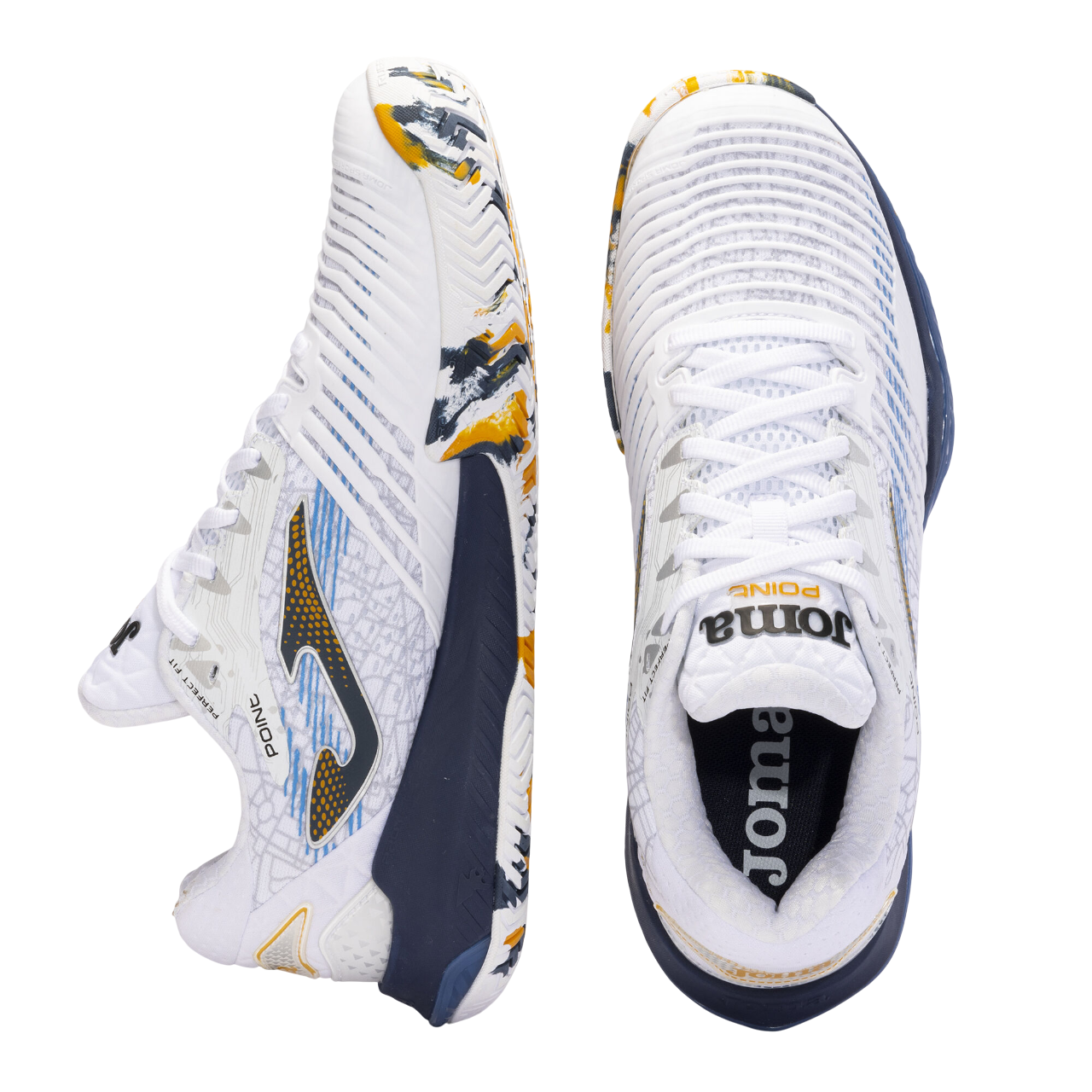 Joma Point Men Argilla 2402 Scarpe Tennis Uomo Bianco Blu - TPOINTM2402