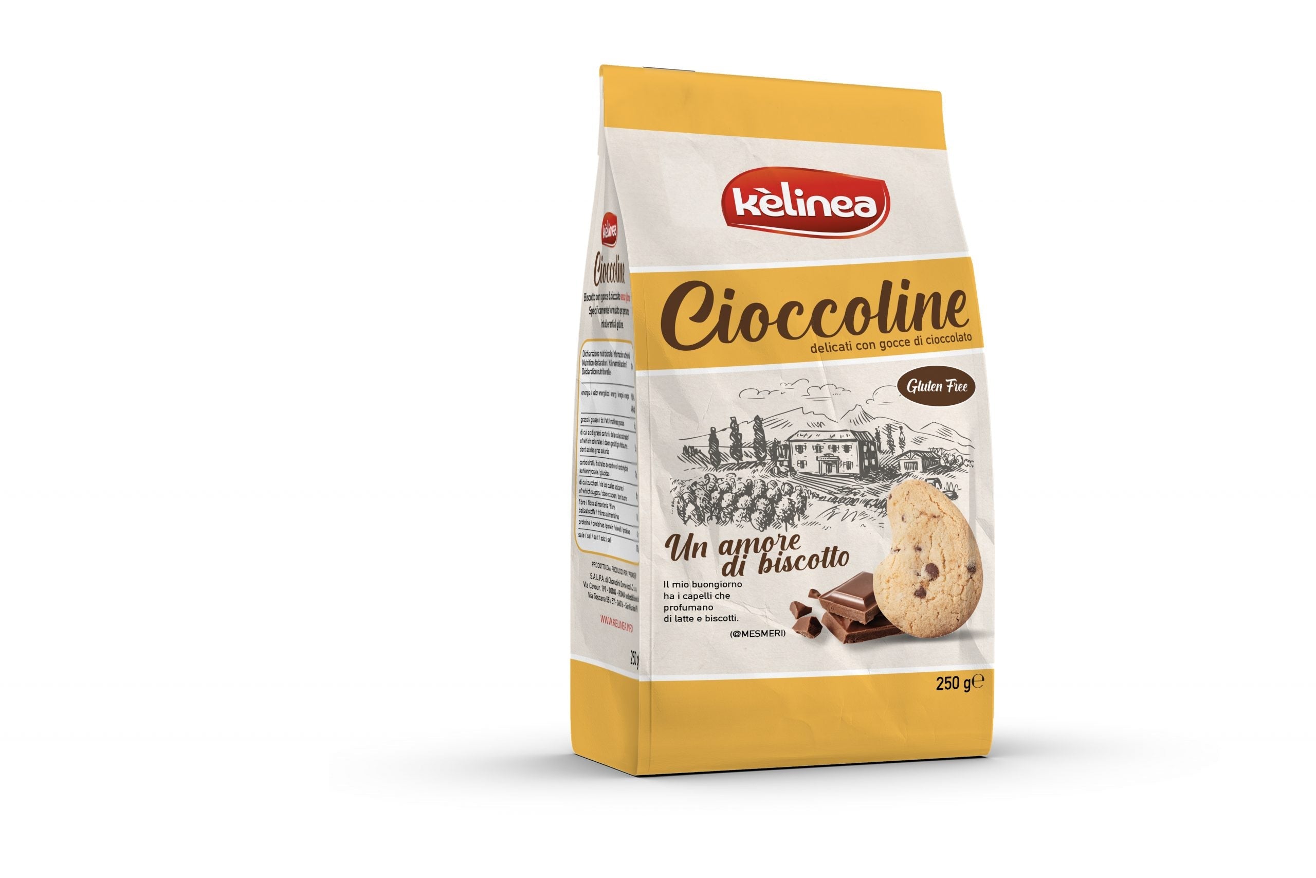 Kelinea - CIOCCOLINE - Frollini con gocce di cioccolato - 250g