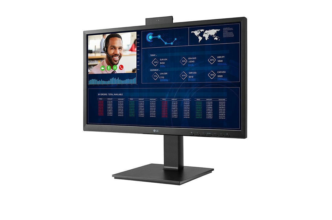 LG 24CQ651I-6P, 60,5 cm (23.8"), Full HD, Intel Pentium, 8 GB, 16 GB, IGEL OS - Nero [24CQ651I-6P.AEU]
