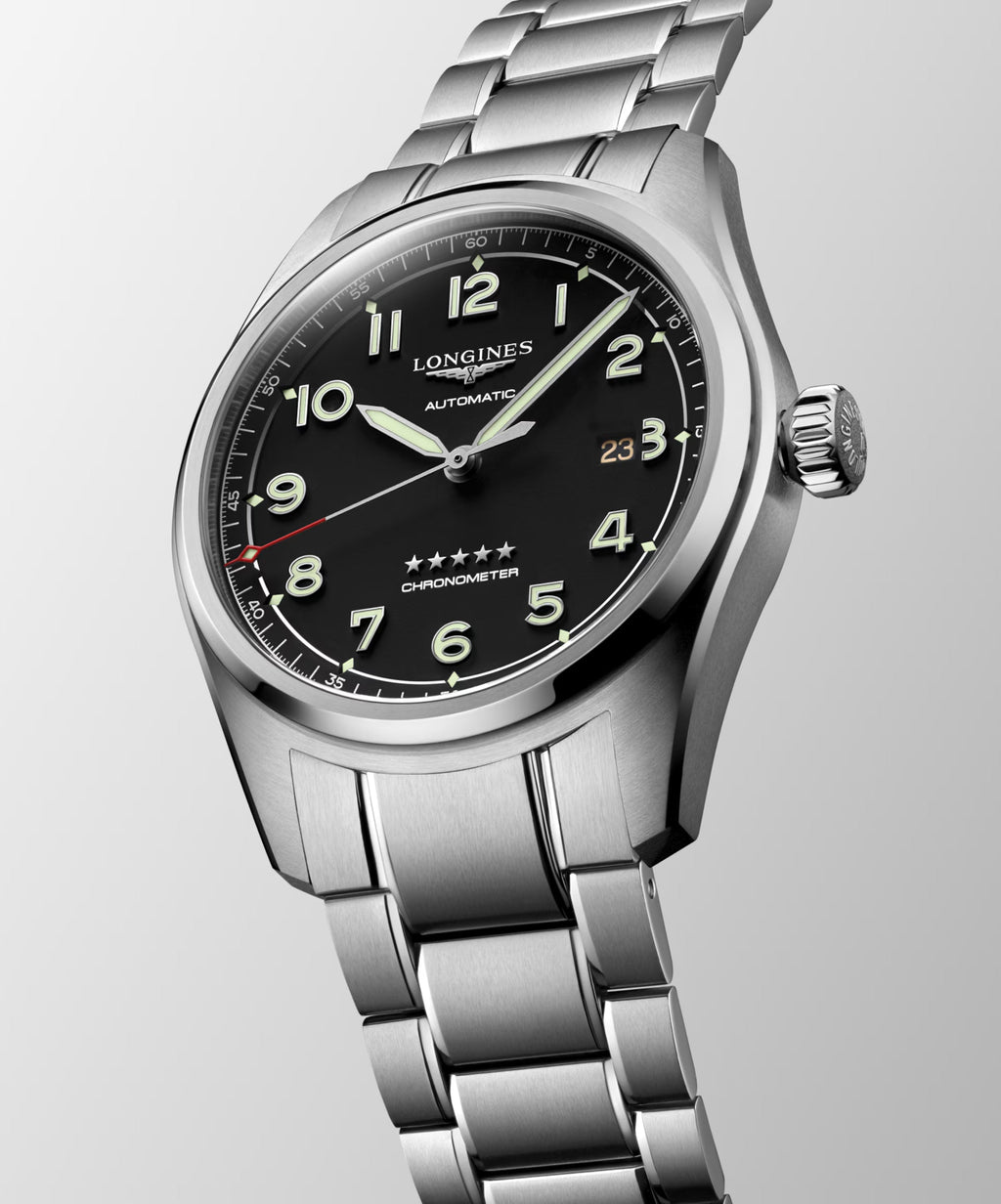 LONGINES SPIRIT Automatico Swiss Made Acciaio Quadrante Nero Ø 37/40/42 mm – L3.410.4.53.6