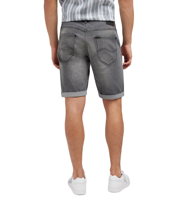 Lee pantaloncino in jeans da uomo 5 tasche 112349330 nero slavato grigio