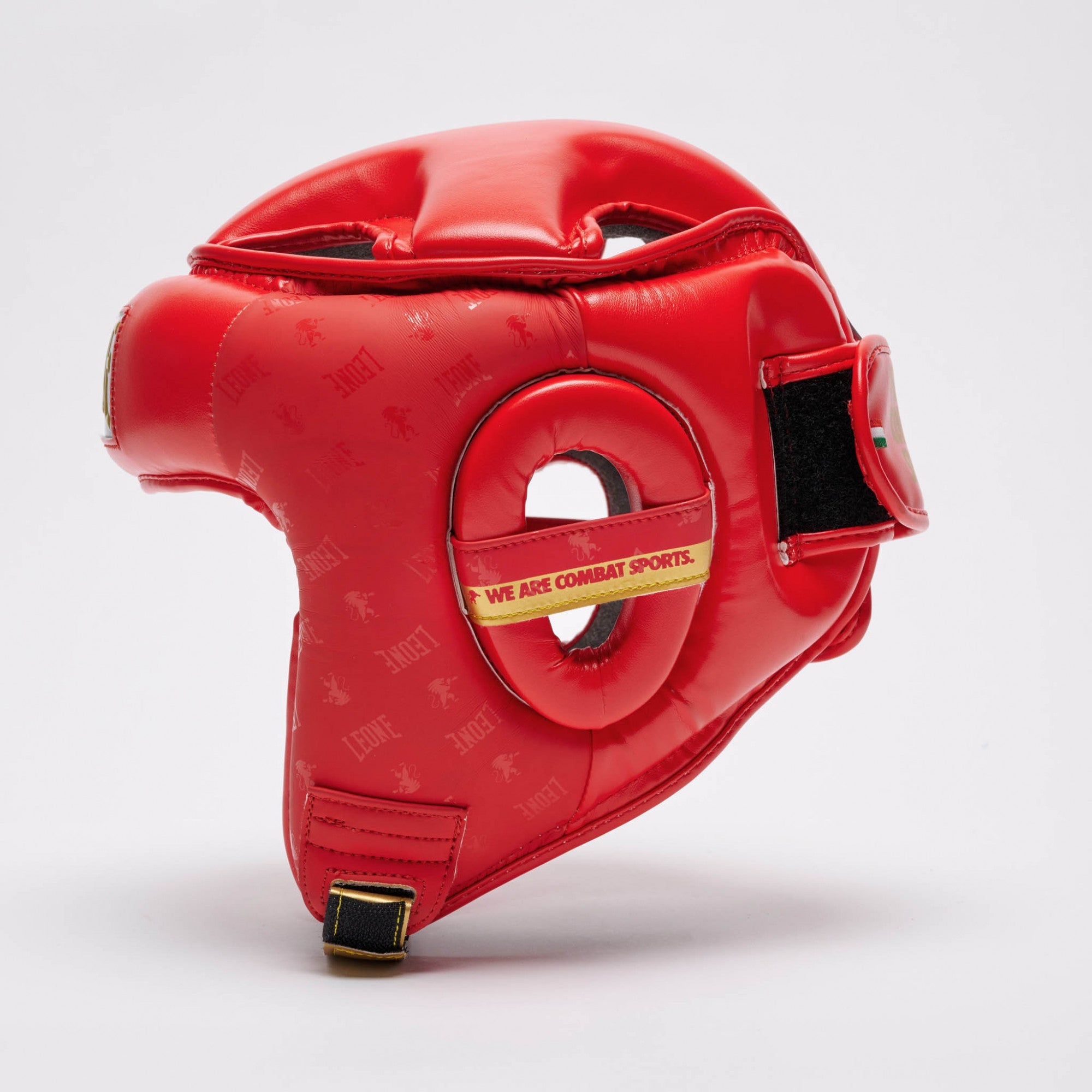 Leone Casco Boxe DNA CS444 Rosso: Protezione Anti-Shock e Stile Elegante