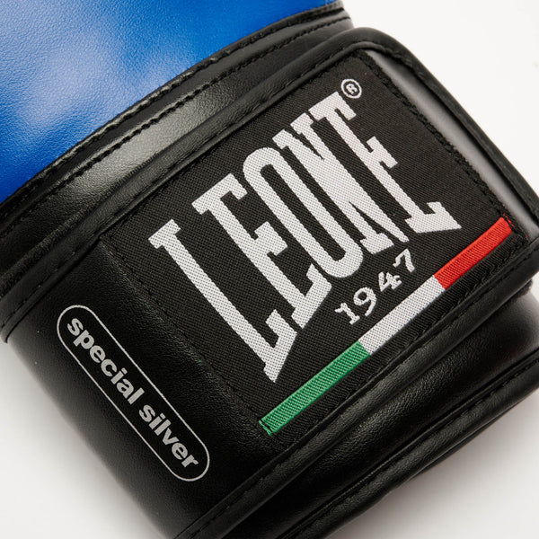 Leone Guanti Boxe Thunder GN383 Blu 10oz - Protezione Professionale Unisex
