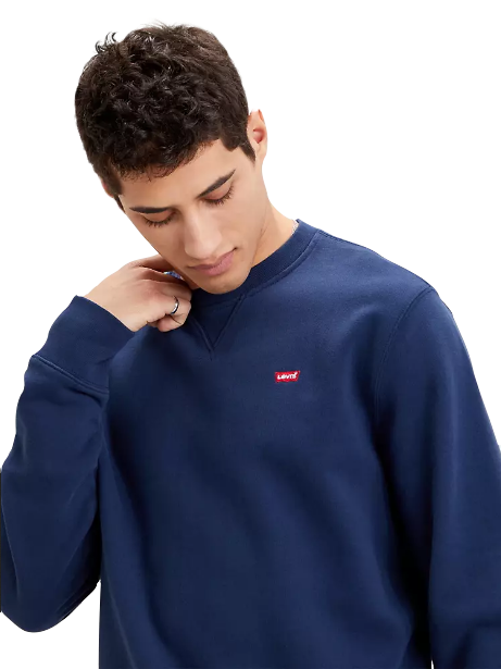 Levi's Housemark Original 359090001 Felpa Girocollo Uomo Blu