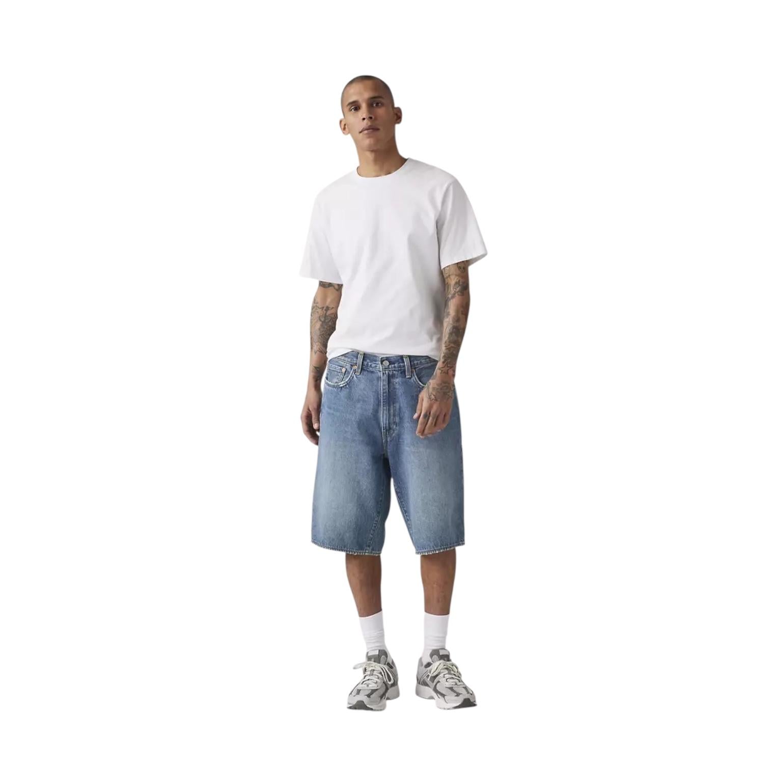Levi's 478 Baggy Shorts 001JM0005 My Frequency Blu Uomo