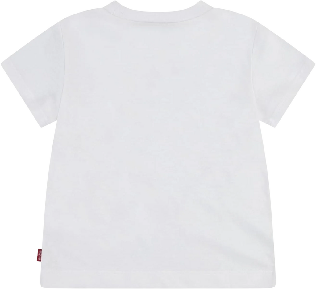 Levi's Kids maglietta manica corta da bambino Batwing Chest denim 6em318-w1y bianco