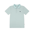 Levi's Kids polo manica corta da ragazzo in cotone pique Back Neck Tape EA893 acqua
