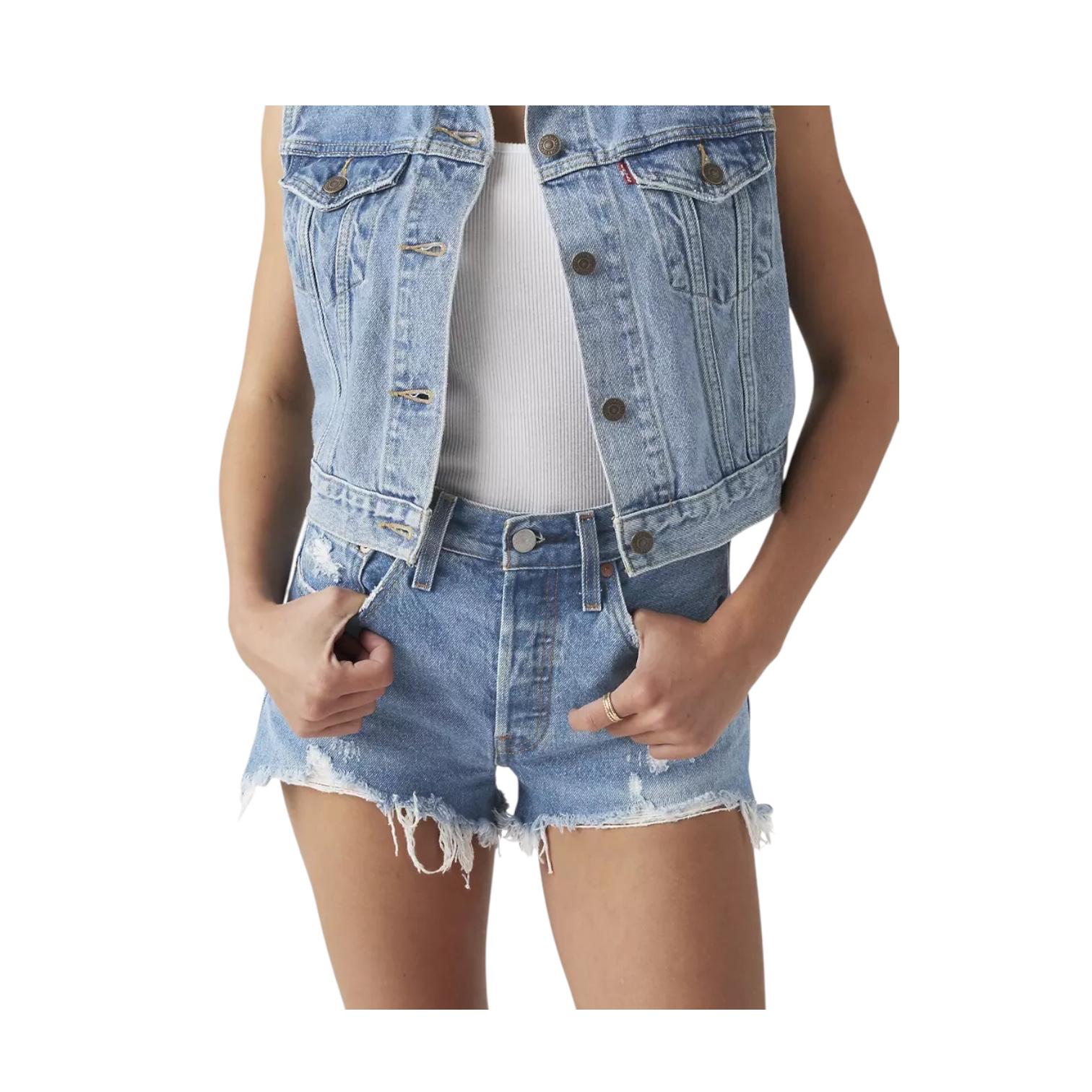 Levi's 501 Original Shorts 563270081 Athens Blu Donna