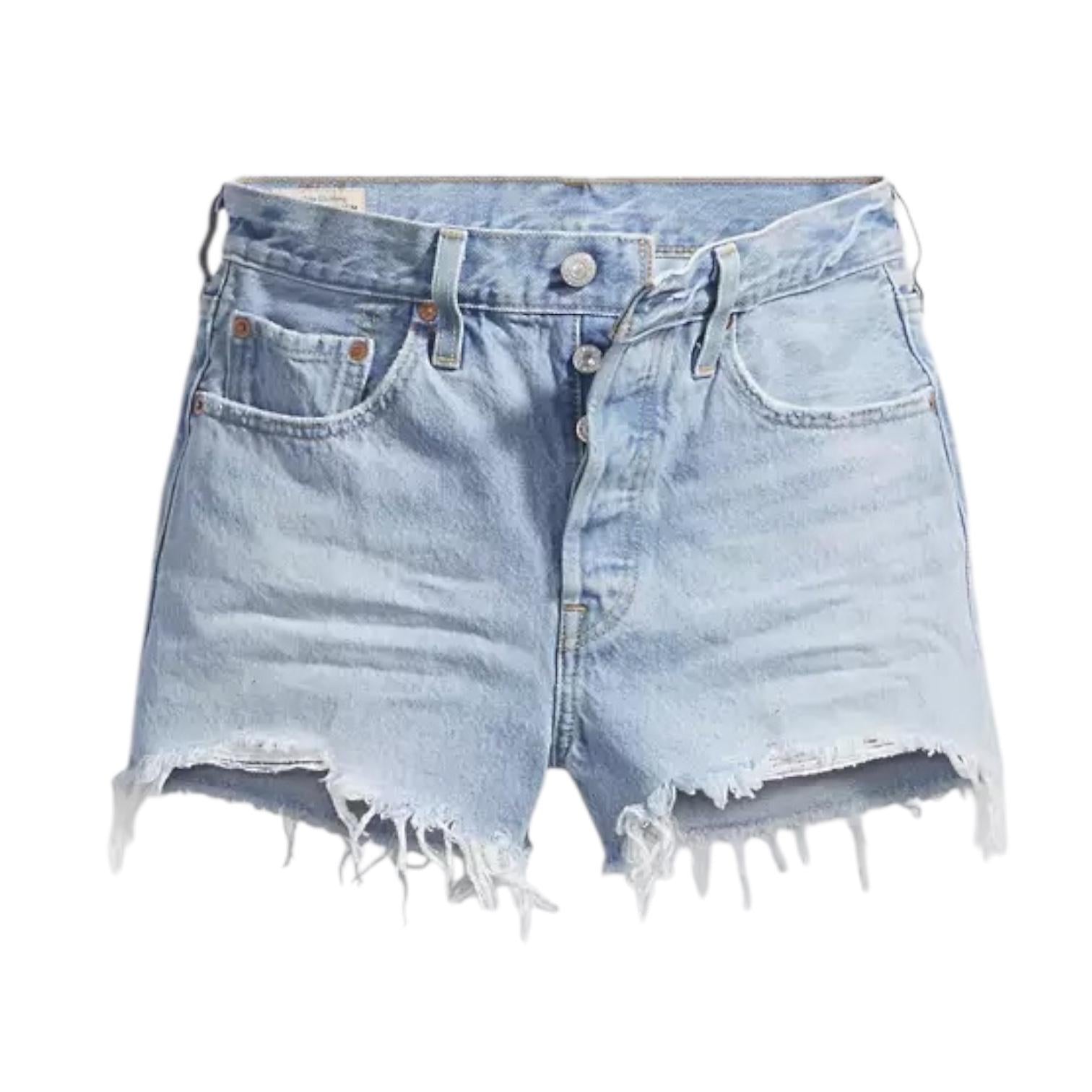 Levi's Short 501 Original High Rise 563270086 Luxor Heat Blu Donna