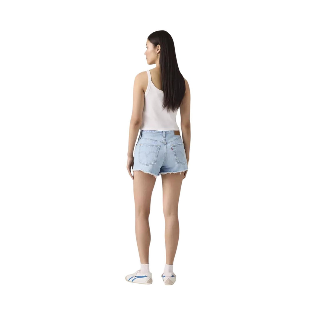 Levi's Short 501 Original High Rise 563270086 Luxor Heat Blu Donna