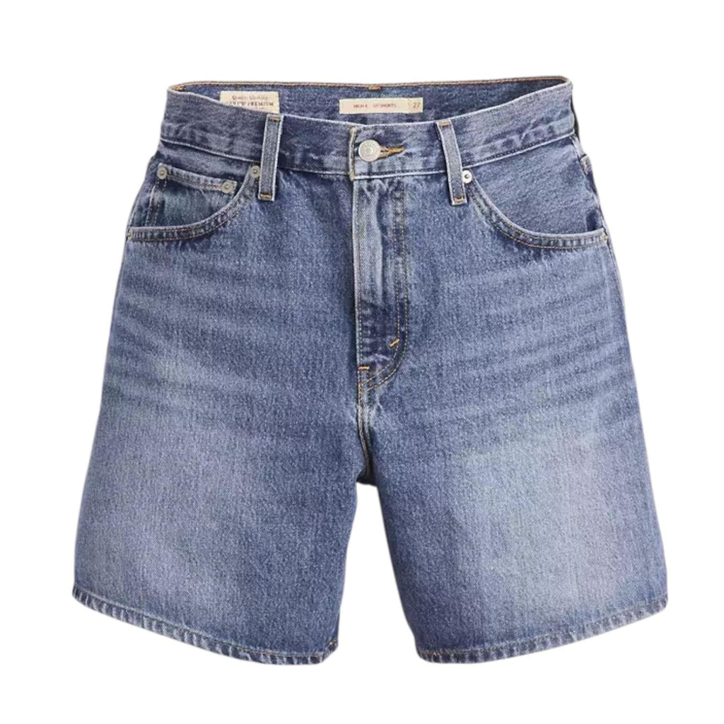 Levi's Short Oversize Vita Alta A93110005 Worn Memory Blu Donna