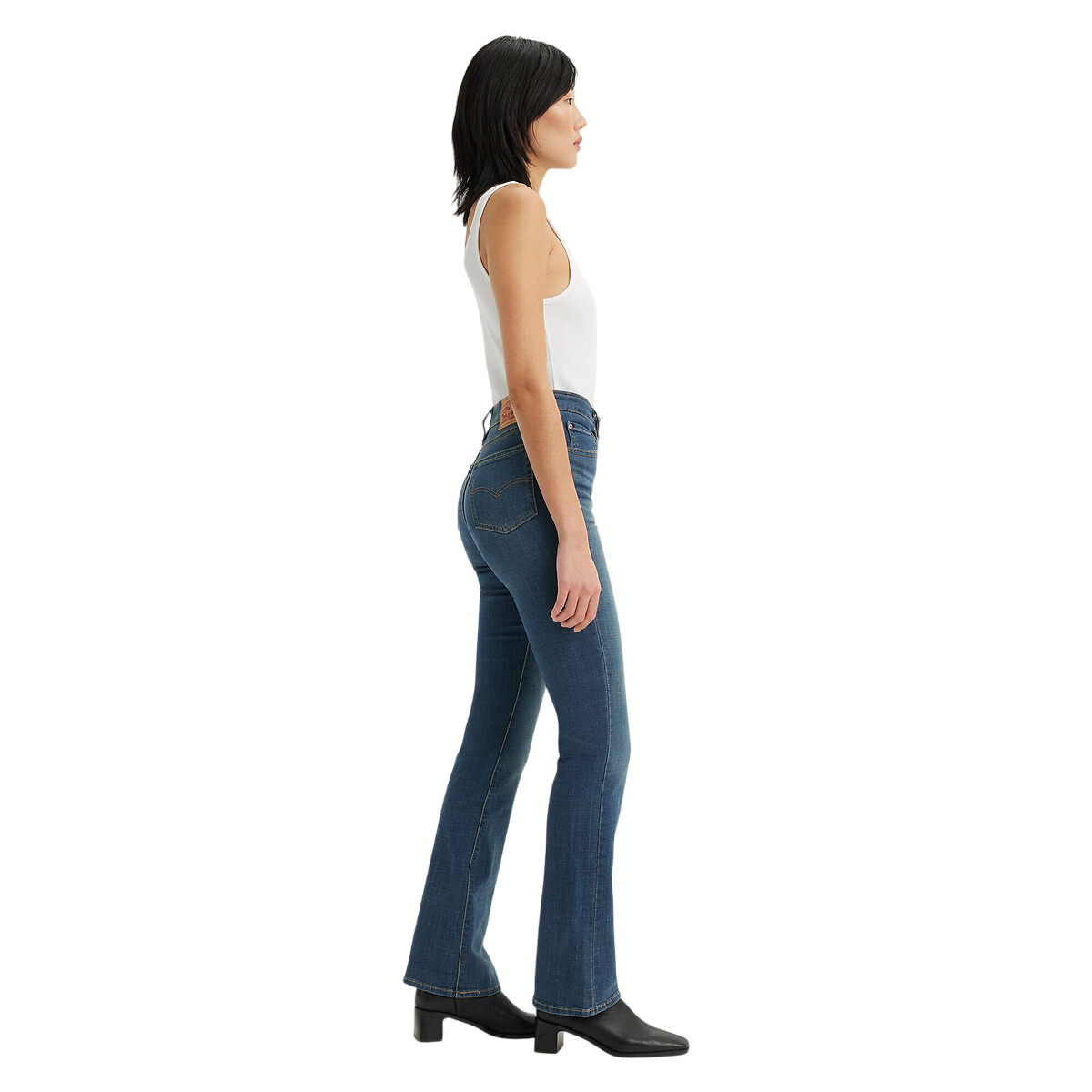 Levi's pantalone jeans da donna a vita alta a zampa Bootcut 187590121 blu