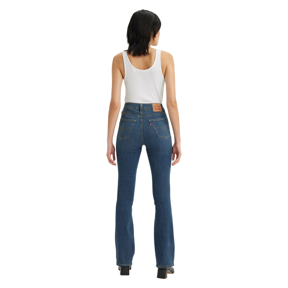 Levi's pantalone jeans da donna a vita alta a zampa Bootcut 187590121 blu