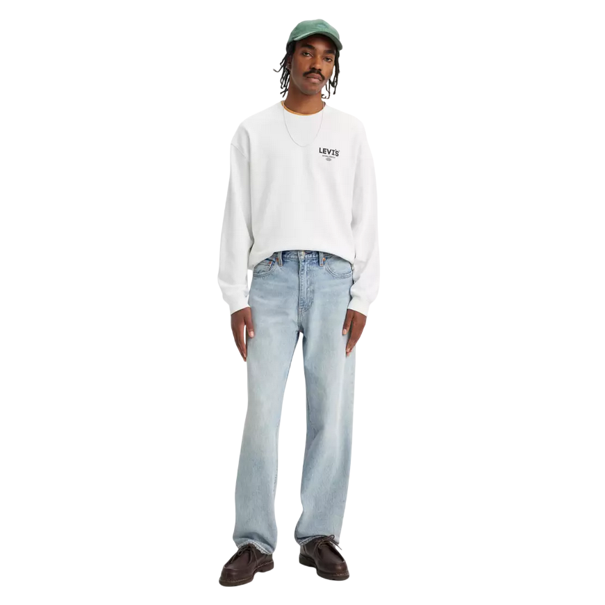Levi's Jeans Uomo 568 Gamba Dritta 29037-0062 Baby Blue Essentials