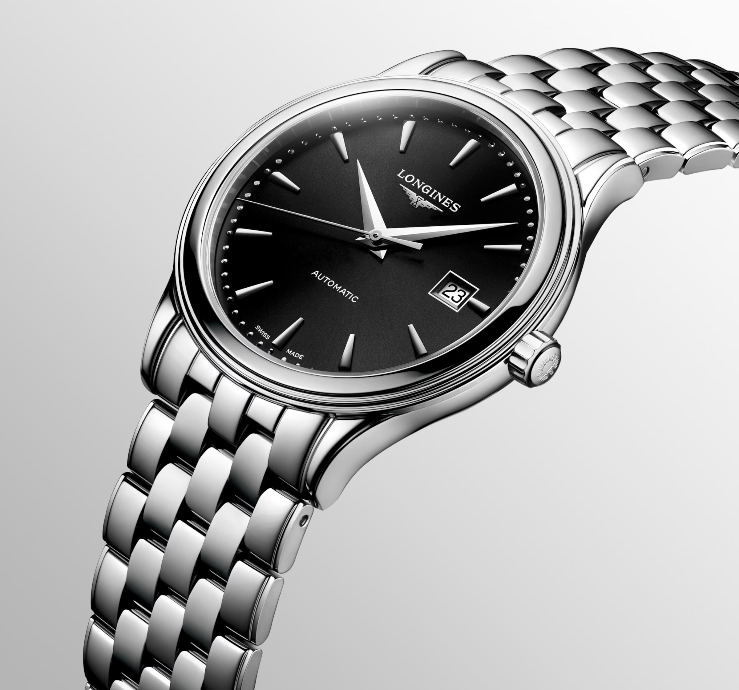 Longines Flagship Classic – Orologio automatico Swiss Made nero L4.984.4.59.6