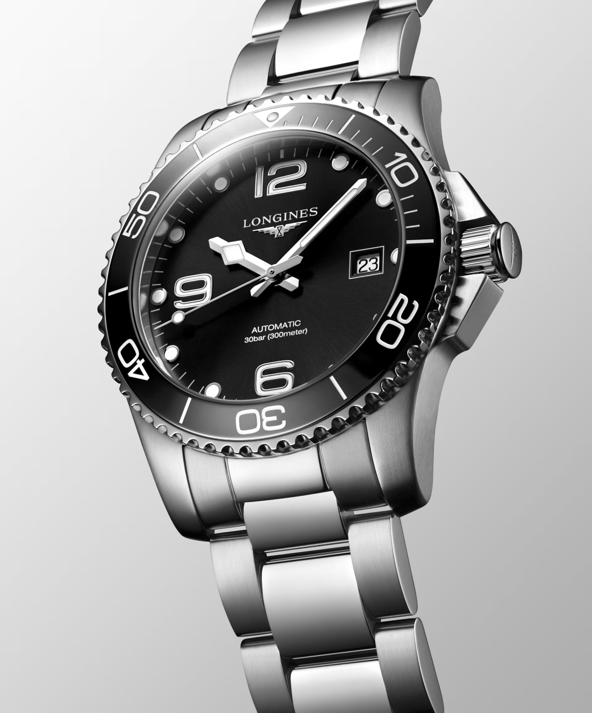 Longines HydroConquest – Orologio automatico Swiss Made nero L3.781.4.56.6