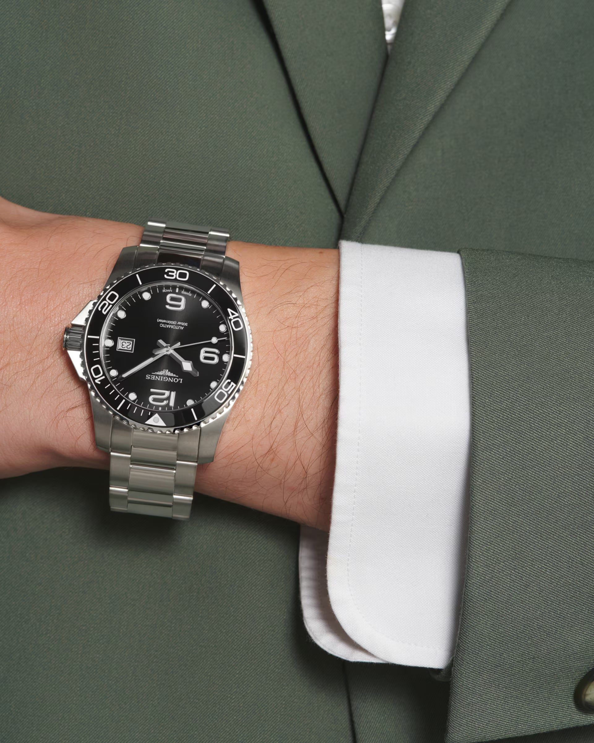 Longines HydroConquest – Orologio automatico Swiss Made nero L3.781.4.56.6