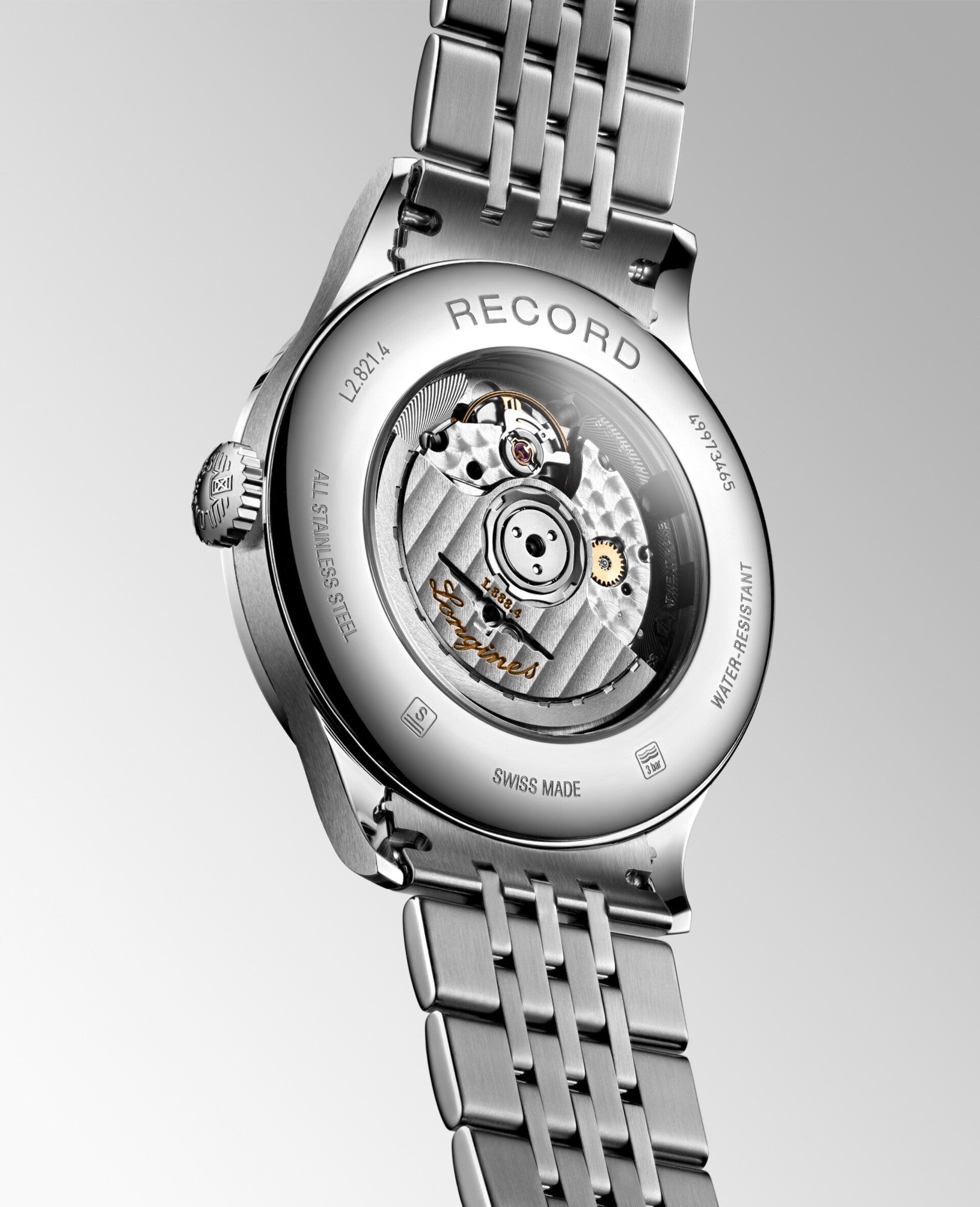 Longines Record Automatic Swiss Made – Quadrante Argento Ø 40mm – L2.821.4.72.6