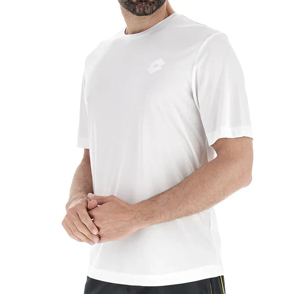 Lotto T-Shirt Tecnica Uomo 218935 0F1 Bianco Poliestere Traspirante