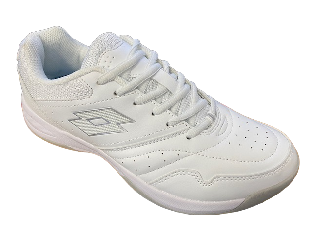 Lotto scarpa da tennis da donna Court Logo AMF XIX 217495 1VQ bianco argento