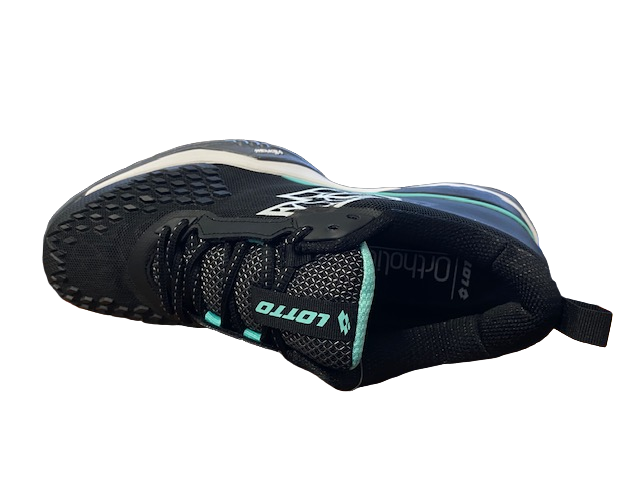 Lotto Raptor Hyperpulse 100 SPD 215623 Scarpe Tennis Uomo Nero Bianco Verde