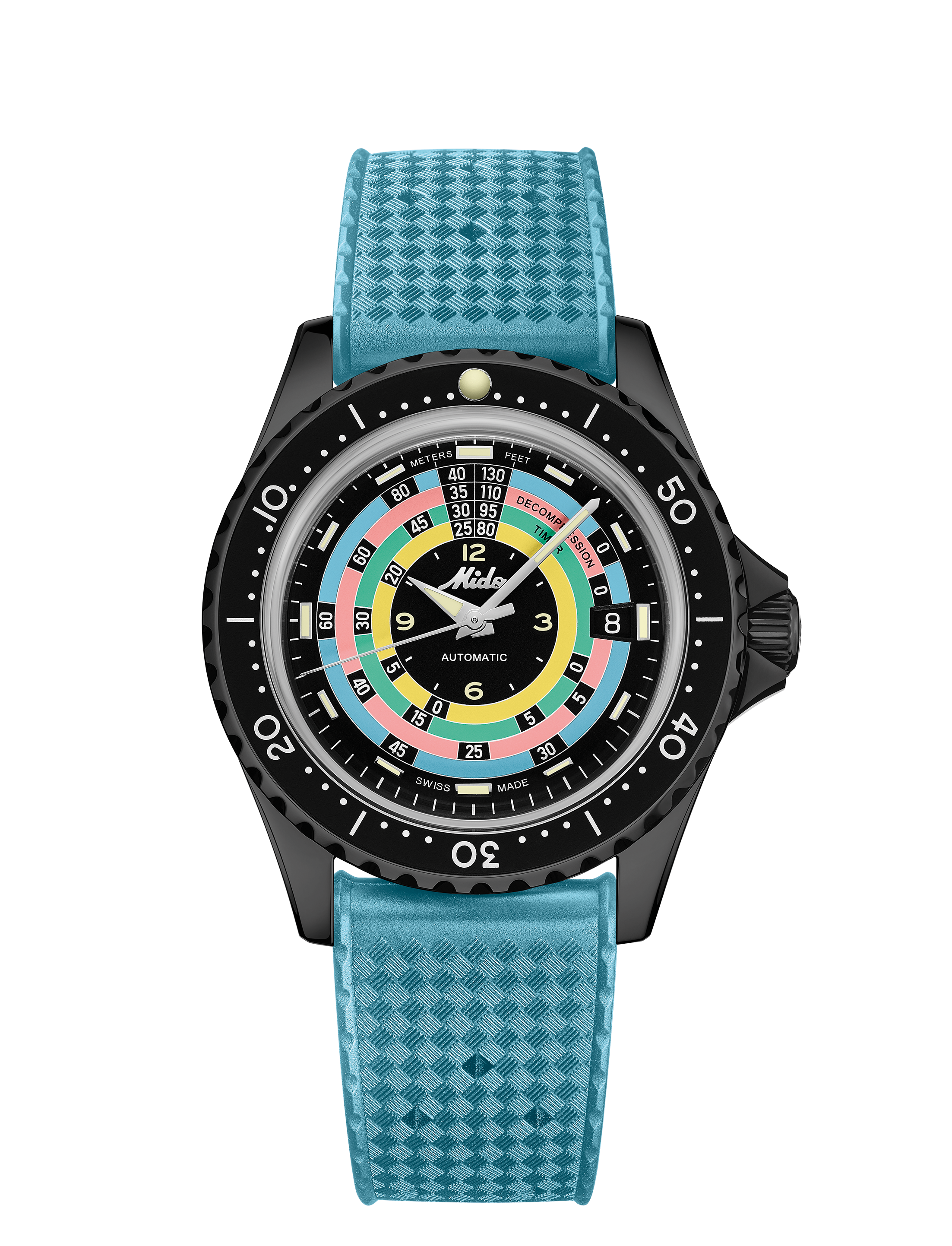 Mido orologio Ocean Star Decompression Worldtimer Limited Edition 1961 40mm nero automatico acciaio finitura PVD nero M026.807.33.051.00