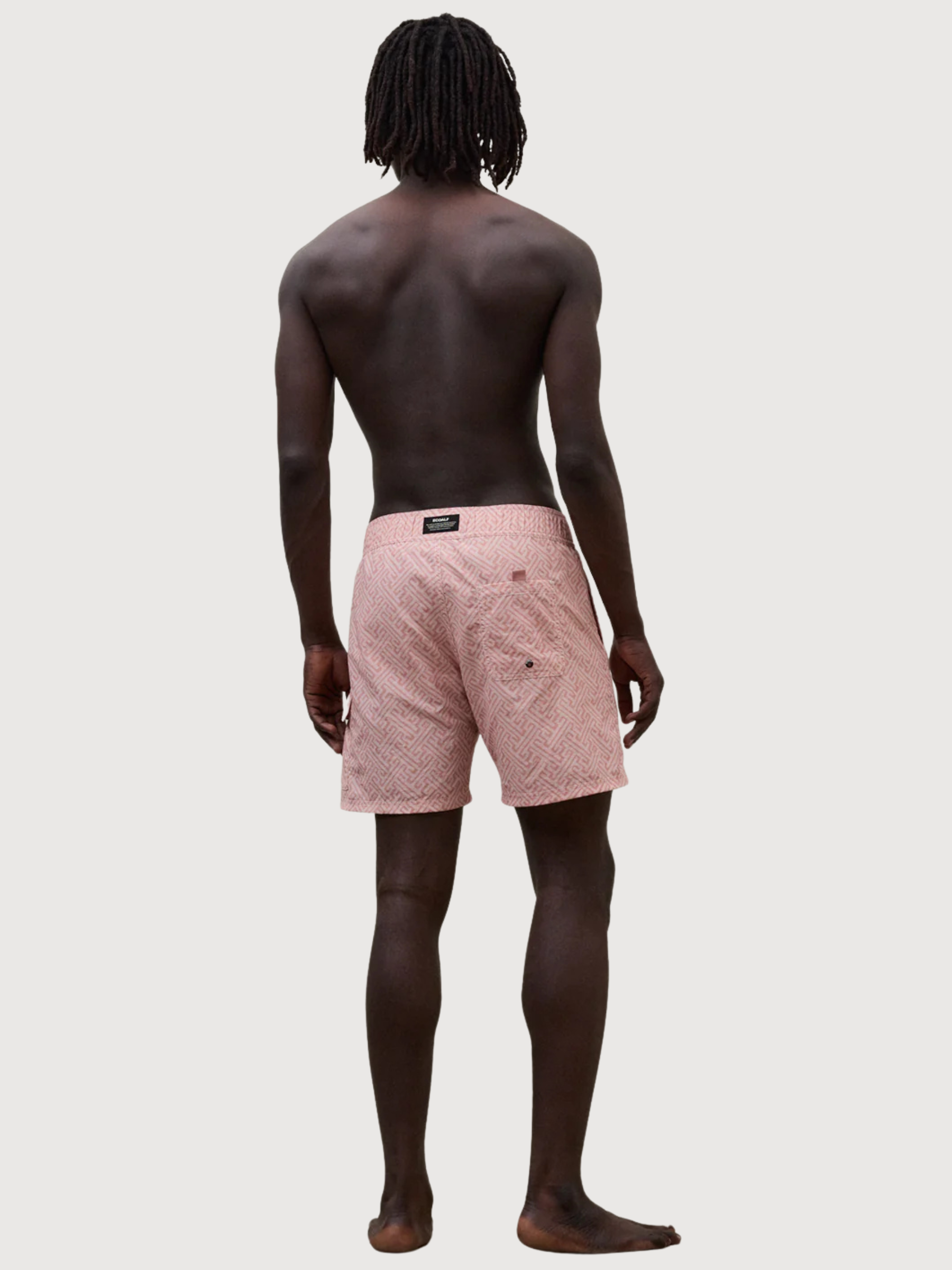 BIQUE SWIMSUIT MAN Dusty Pink Abstract Print | Ecoalf