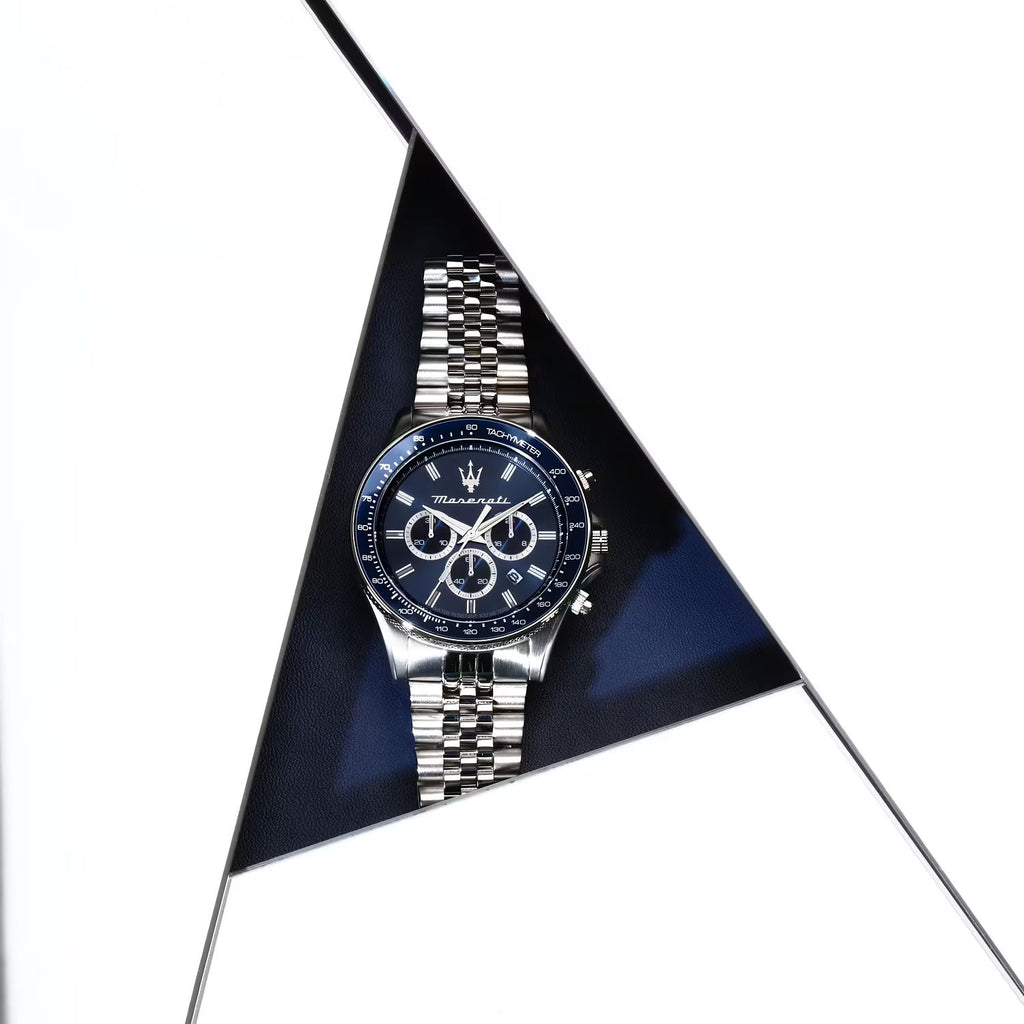 Maserati Sfida Chronograph Quarzo – Quadrante Blu Ø 44mm – R8873640025