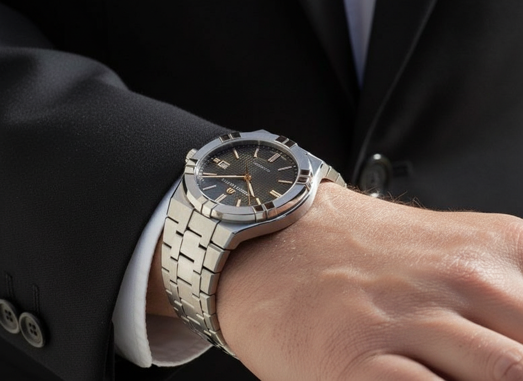 Maurice Lacroix AIKON Automatic Date 42 mm Automatico Swiss Made Quadrante Grigio – AI6008-SS002-331-1