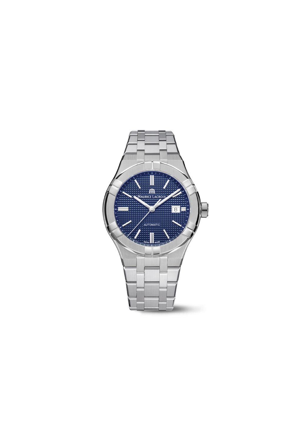 Maurice Lacroix AIKON Automatic Date 42mm Automatico Swiss Made Blu – AI6008-SS002-430-1