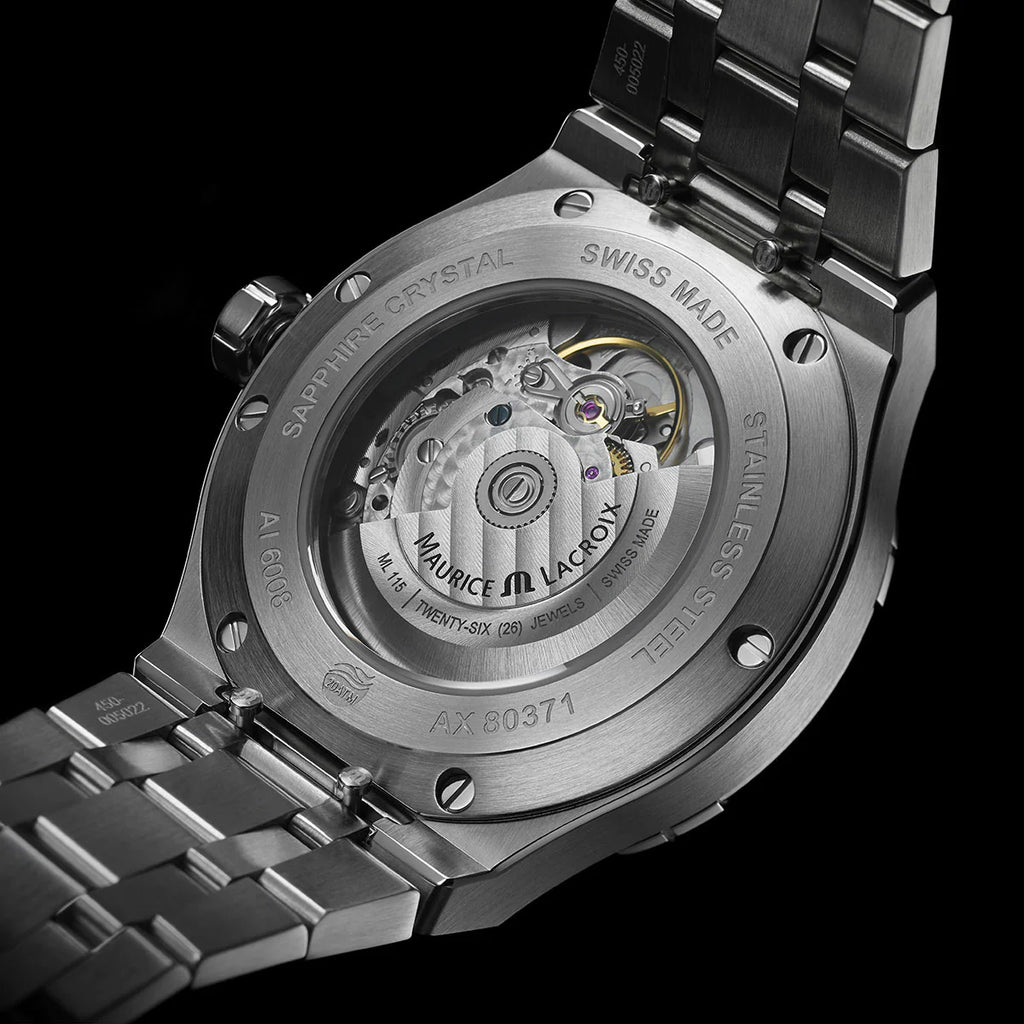 Maurice Lacroix AIKON Automatic Date 42mm Automatico Swiss Made Blu – AI6008-SS002-430-1