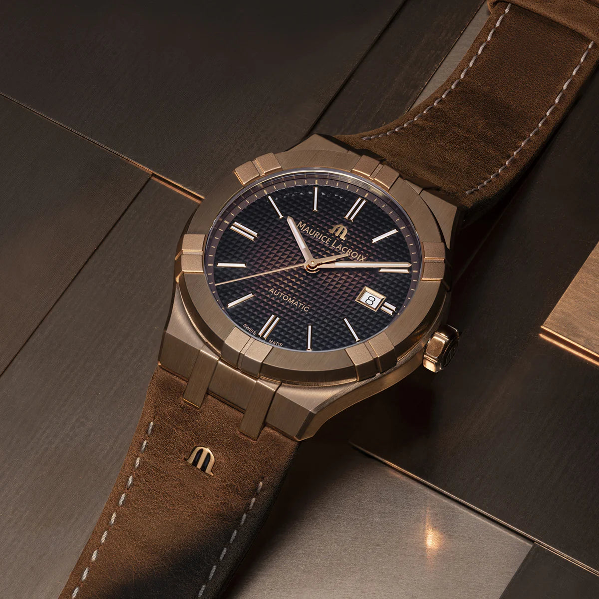 Maurice Lacroix Aikon Automatic Bronze 42 mm – Automatico Swiss Made – AI6008-BRZ01-730-3
