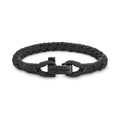 Montblanc bracciale Montblanc con chiusura a T nero misura S 130860 60