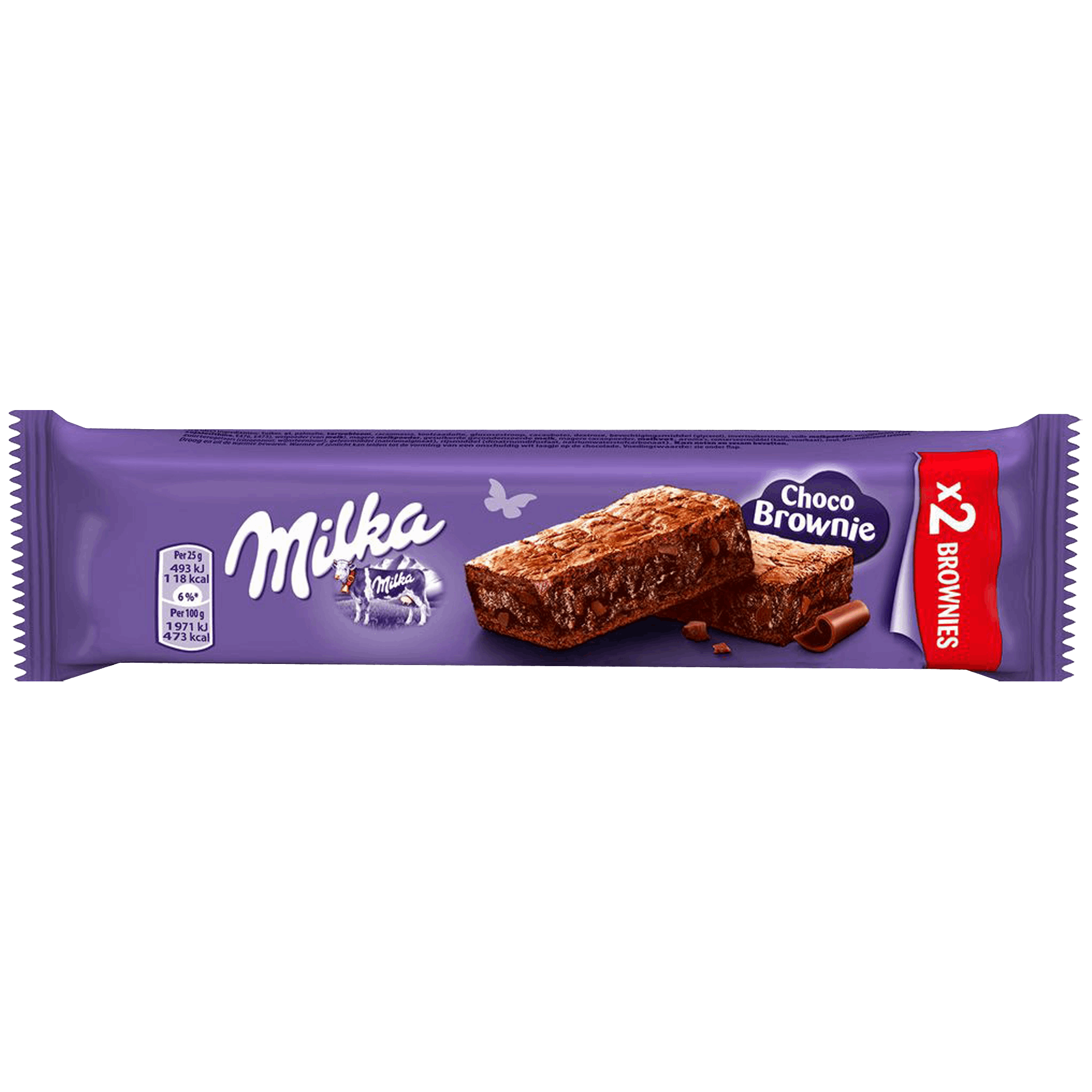 Milka Choco Brownie 2  PZ.  da 50gr - Confezione da 24 pezzi