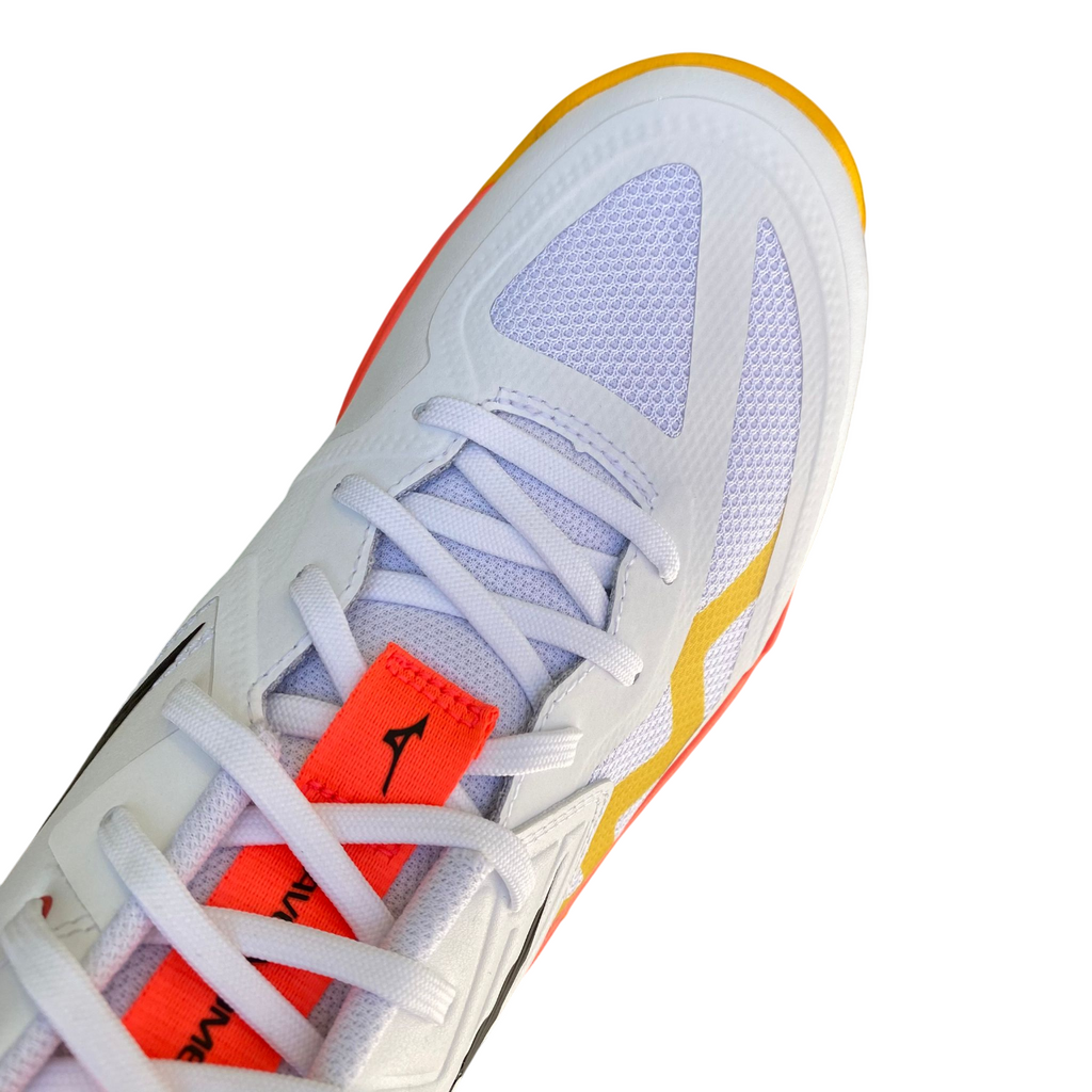 Mizuno Wave Momentum Pro Mid Scarpe Pallavolo Unisex Bianco Corallo - V1GA254501