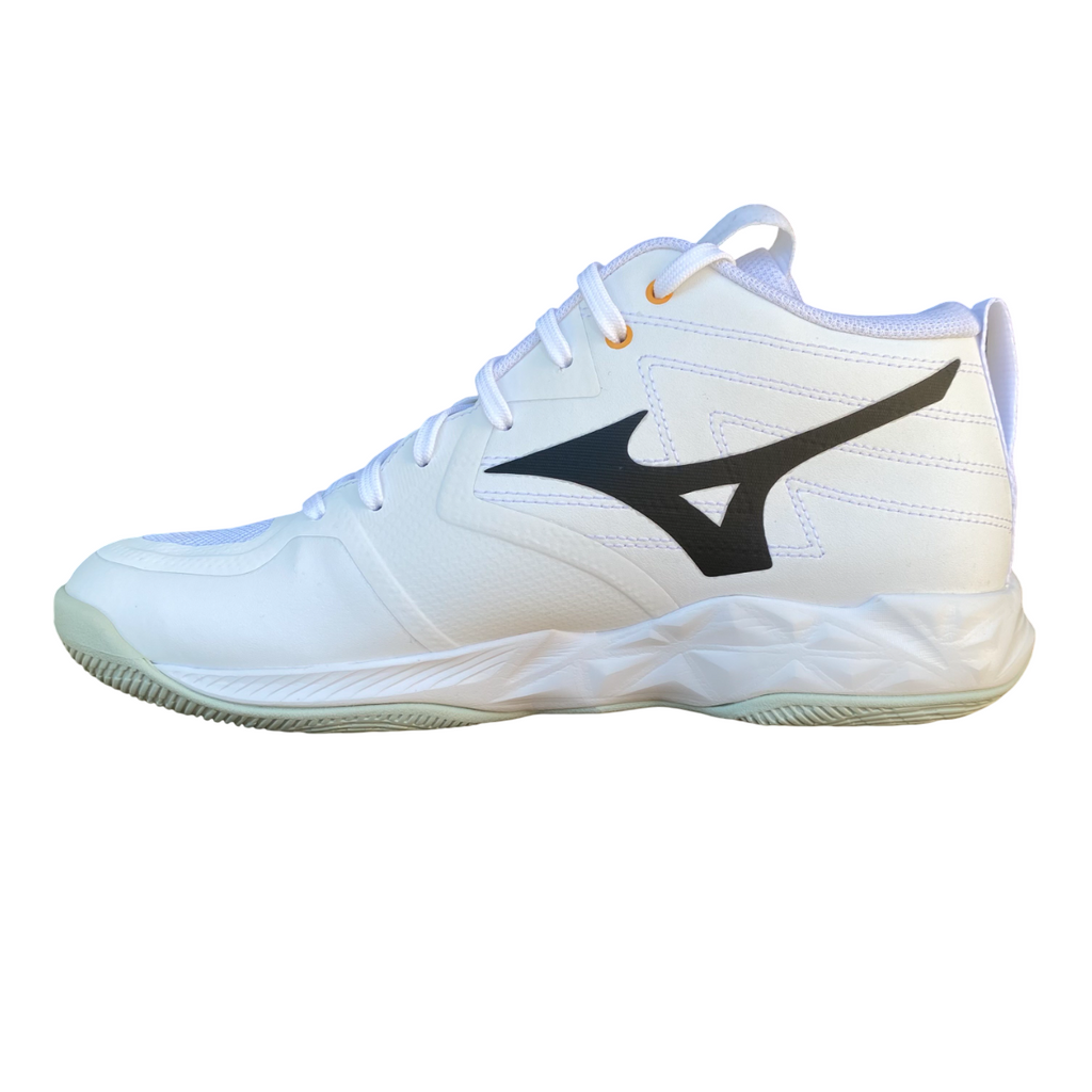 Mizuno Wave Momentum Pro Mid V1GA254521 Bianco - Scarpe da Pallavolo con Ammortizzazione e Stabilità Avanzate