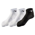 Mizuno Calze Training MID Unisex Bianco Nero Confezione 3P - 67UU950 99