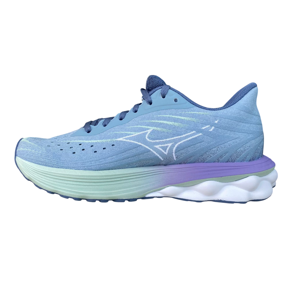 Mizuno Wave Skyrise 6 J1GD250921 Scarpe Running Donna Grigio Celeste Menta