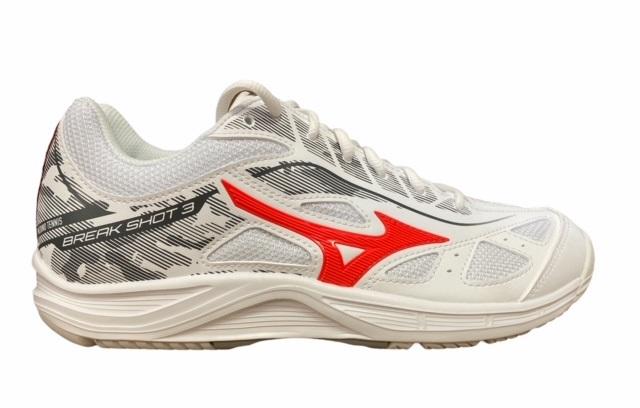 Mizuno Scarpa Tennis Break Shot 3 AC 61GA214062 Bianco Rosso Grigio