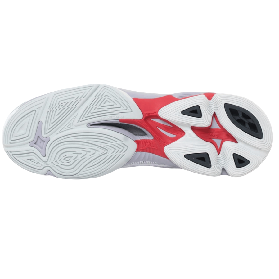 Mizuno scarpa da pallavolo da uomo Wave Voltage 2 Mid V1GA246521 bianco-rosso