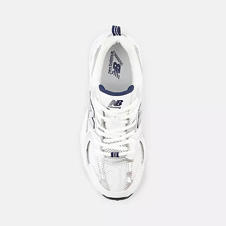 New Balance 530 Lace Lifestyle Sneakers Junior Bianco Argento - GR530SB1