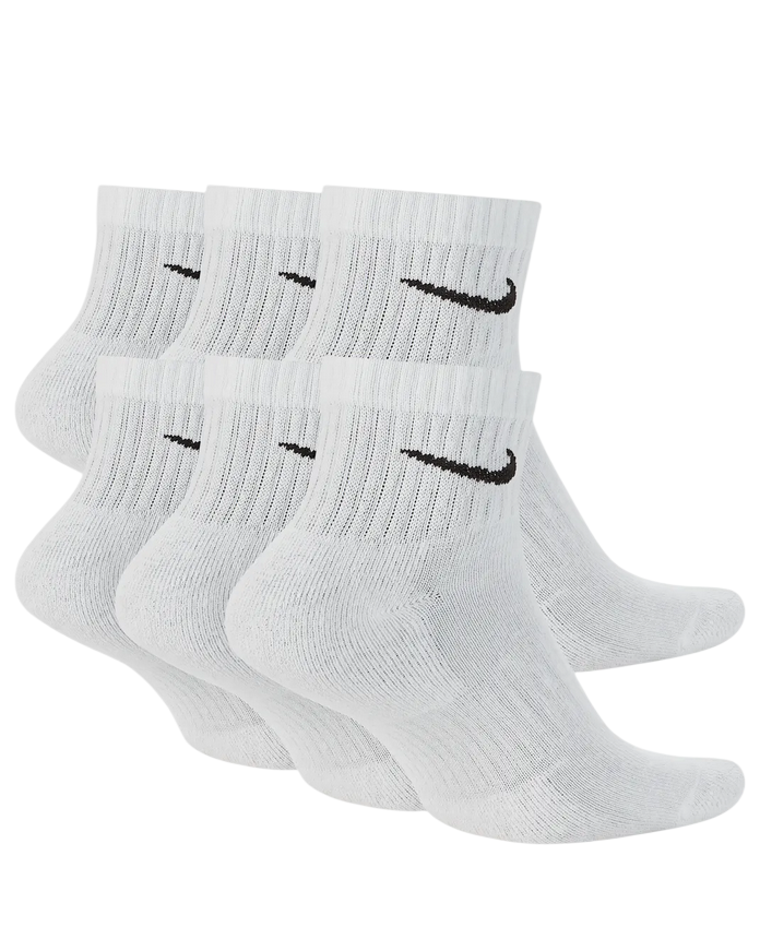 Nike Calze Everyday Cushioned SX7669-100 Bianco 6 Paia