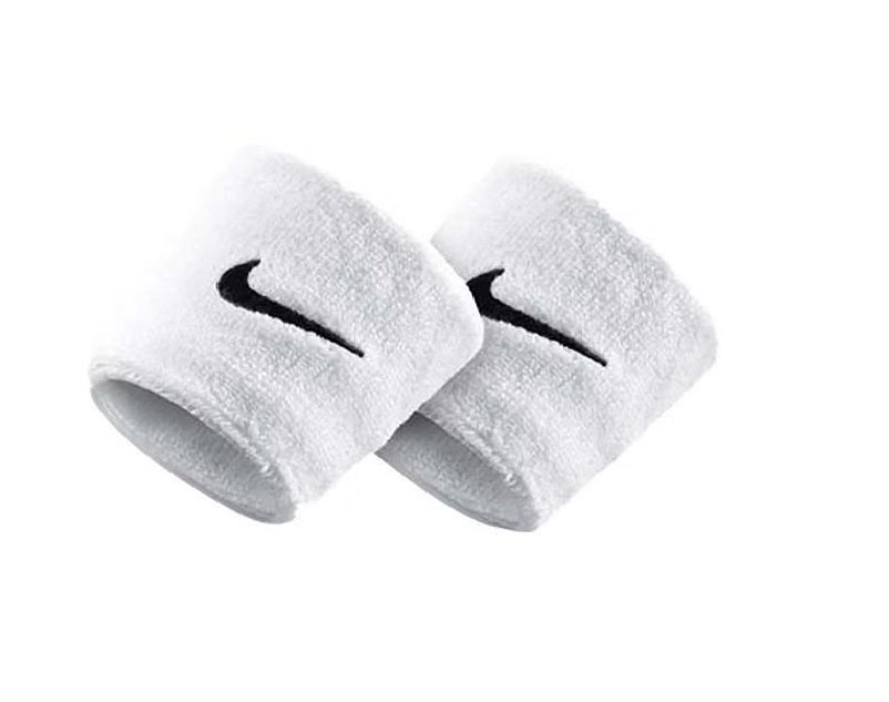Nike Swoosh Wristbands NNN04101OS 101 | Polsini Tergisudore Bianchi