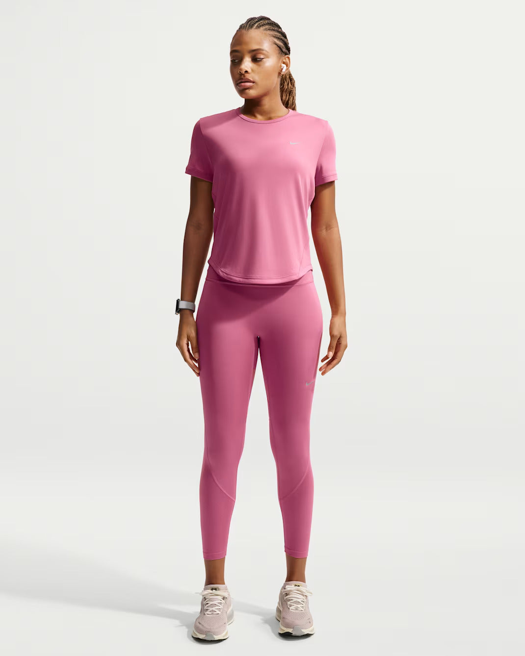 Nike T-shirt Running Donna Dri-FIT Tempo Rosa Peonia - HQ0648-641
