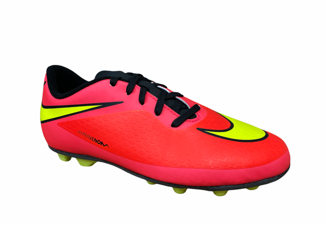 Nike scarpa da calcio da ragazzo Hypervenom Phade FG-R 599073 690 cremisi giallo