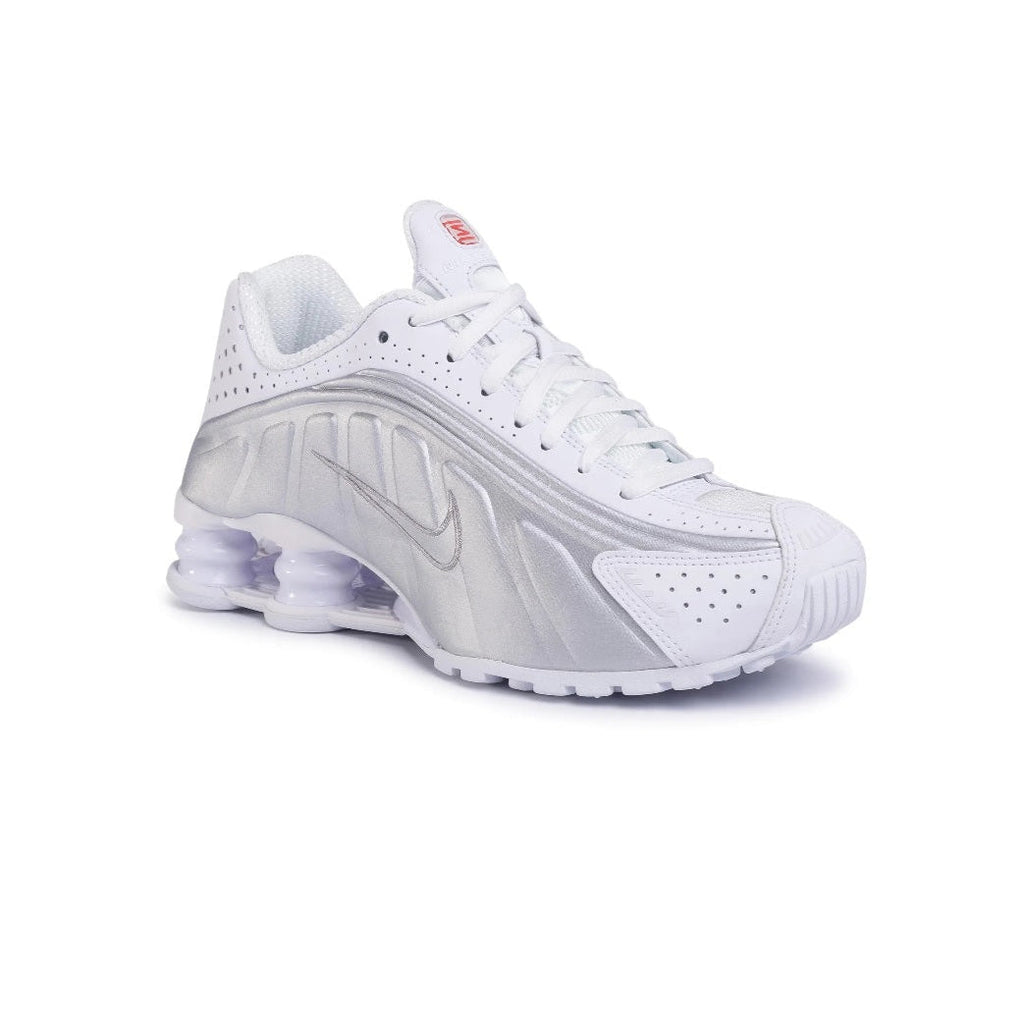 Nike scarpa sneakers da adulto Shox R4 AR3565-101 bianco-argento